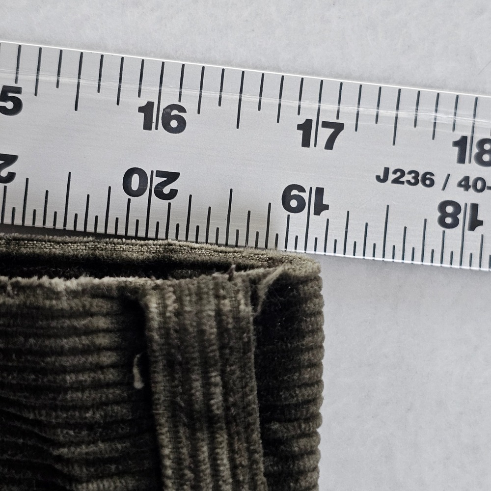 Brooks Brothers Mens Olive Green Corduroy Pants 36x30 Straight Leg Cotton Blend - Picture 6 of 8